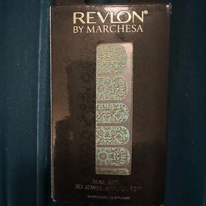 FREE WITH PURCHASE $10 or more! Revlon by Marchesa 3D Jewel Appliqués teal gold